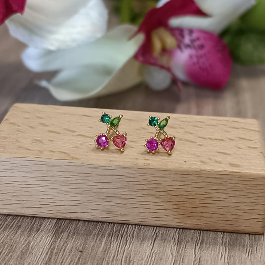 Micro Boucles Cerises