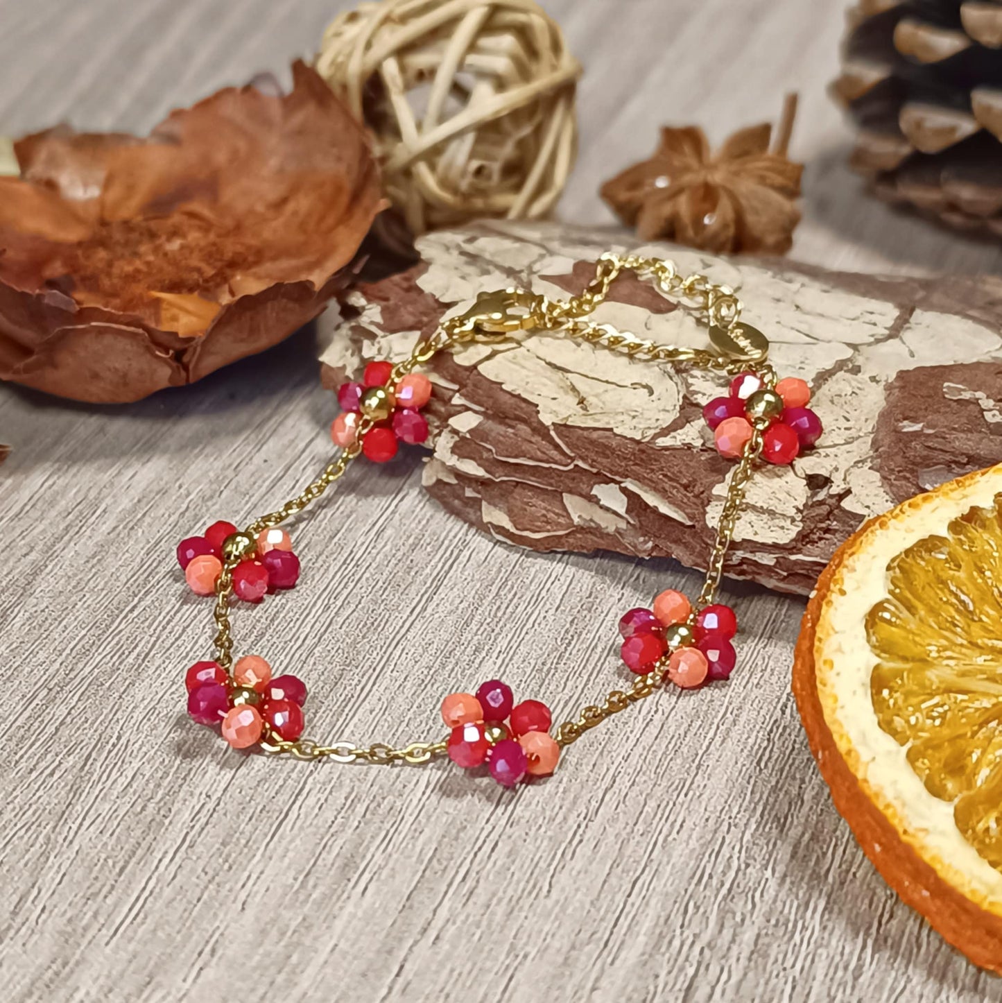 Bracelet Tricolore Fleur